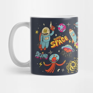 Outer space hand drawn Mug